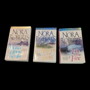 Nora Roberts: Dance Upon The Air, Heaven & Earth, Face The Fire Paperbacks